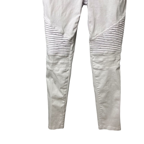 Preggo Leggings Moto Jeans Leggings White Size XL Maternity Skinny Jeans - Picture 4 of 7